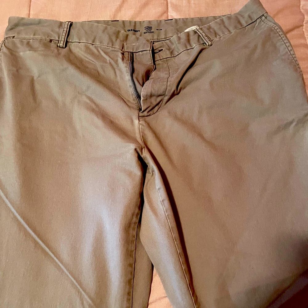40x30 old navy athletic khaki chinos flex